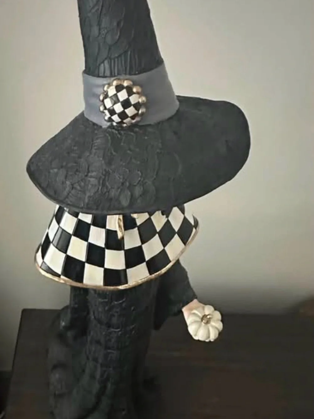 Mackenzie-Childs Haunted House Witch in Courtly Check